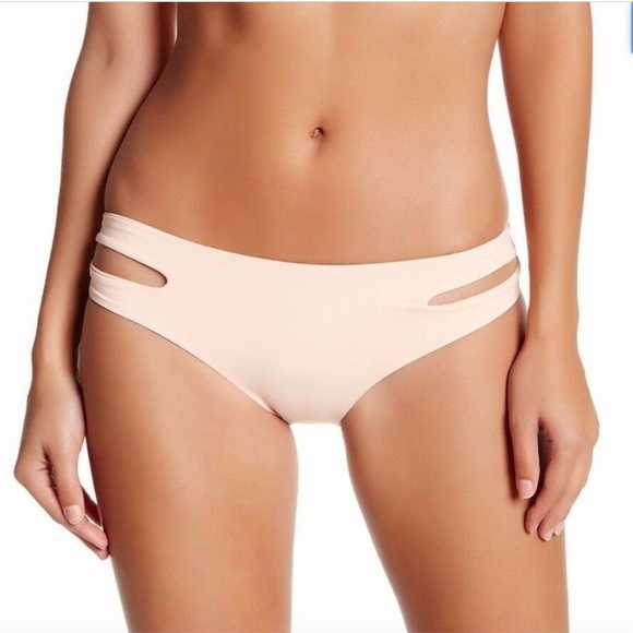 NWT L SPACE 'Estella' Bikini Bottoms in‎ Creamsicle [Sz: XS] #901 - Picture 1 of 8